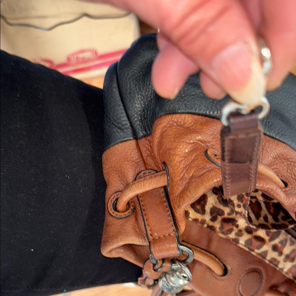 Brighton two tone Leather Women's Bag - Picture 12 of 16